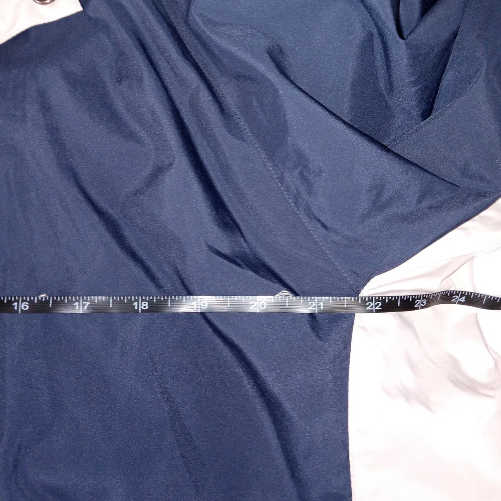 Ping Windbreaker Pullover 1/2 Snap Up Jacket Short Sleeve Men's Navy L Golf